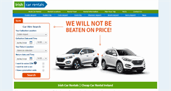 Desktop Screenshot of irishcarrentals.com